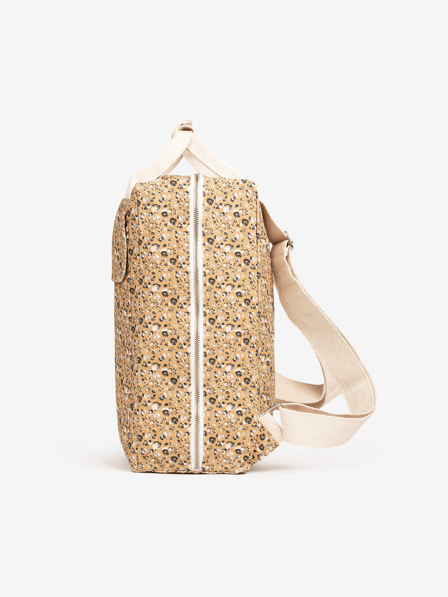 sac à dos pliable en coton recyclé léopard hédison